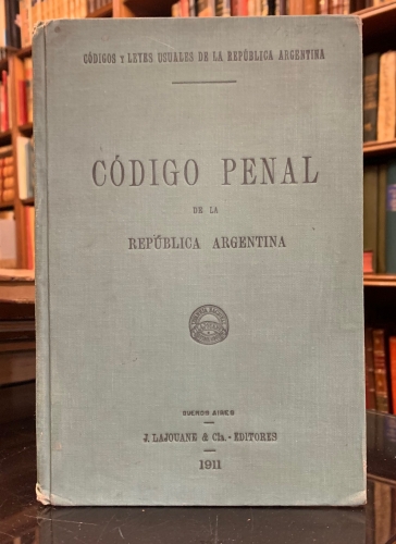 Portada de Codigo Penal de la Rep�blica de Argentina en vigencia desde el 1� de marzo de 1887