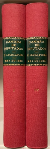 Portada de Diario de los Debates de la Camara de Diputados. 11� Legislatura Constitucional de la Uni�n. M�xico. 1882-1884
