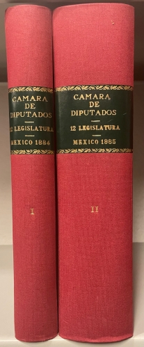 Portada de Diario de los Debates de la Camara de Diputados. 12� Legislatura Constitucional de la Uni�n. M�xico. 1884-1885