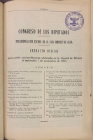 Portada de libro Cortes Republicanas en M�xico 1945. Congreso de los Diputados, 7-8-9...