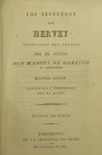 Portada de Los Sepulcros De Hervey