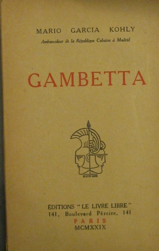 Portada de Gambetta - Mario Garcia Kohly
