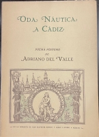 Portada de libro Oda Nautica a C�diz. 