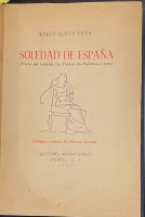 Portada de libro Soledad de Espa�a. 