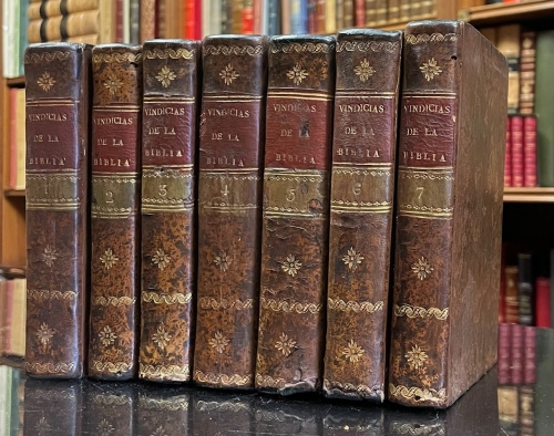 Portada de Vindicias De la Sagrada Biblia Contra Los Tiros De La Incredulidad, y su Defensa y Justificacion De Toda Nota De Contrariedad Con La Humana Razon; Los monumentos De La Historia, Ciencias Y Arte; La Fisica, La Geolog�a, La Cronolog�a, La Geograf�a,..... - Du-Clot
