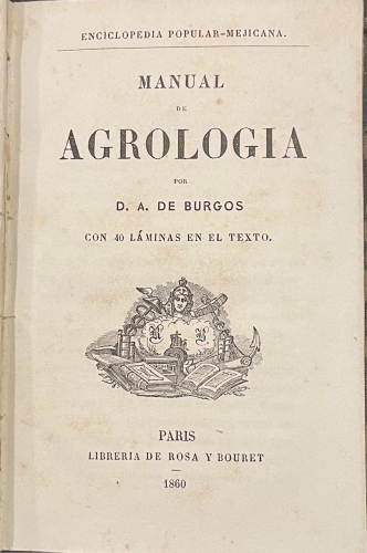 Portada de Manual de Agrolog�a - D. A. de Burgos
