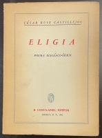 Portada de libro Eligia. Poema Eleg�aco-�dico