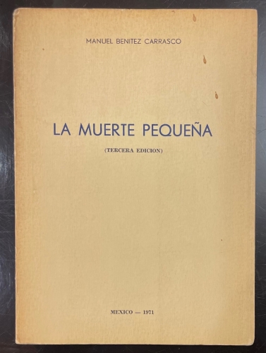 Portada de La Muerte Peque�a - Manuel Benitez Carrasco