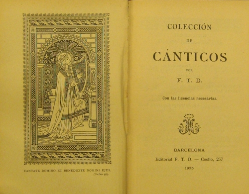 Portada de Colecci�n De C�nticos - F.T.D.