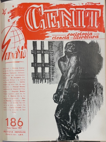 Portada de Cenit. Revista de Sociologia, Ciencia y Literatura. A�os 1969, 1970, 1971, 1972, 1973