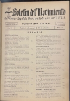 Portada de libro Boletin del Movimiento de Falange Espa�ola Tradicionalista y de la...