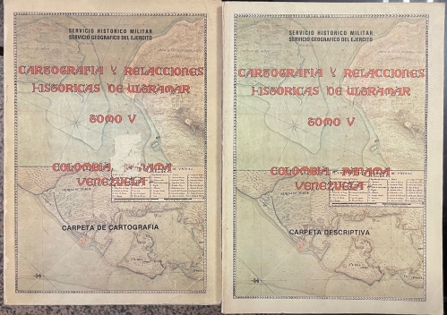 Portada de Cartograf�a y Relaciones Hist�ricas de Ultramar. Tomo V. Colombia, Panam�, Venezuela