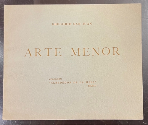Portada de Arte Menor - Gregorio San Juan