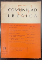 Portada de libro Comunidad Ib�rica. N� 25. Noviembre-Diciembre 1966