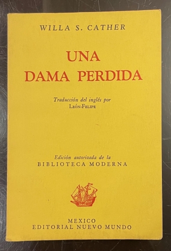 Portada de Una Dama Perdida - Willa S. Cather