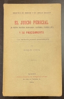 Portada de libro El Juicio Pericial y su Procedimiento