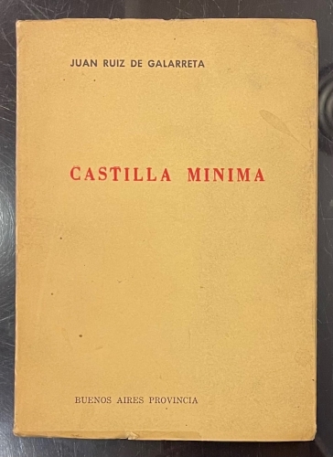 Portada de Castilla M�nima - Juan Ruiz de Galarreta