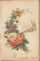 Portada de libro Album de Poesias en alemn. S. XIX