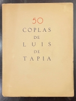 Portada de libro 50 coplas de Luis de Tapia