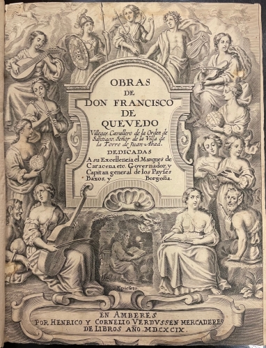 Portada de Obras de Don Francisco de Quevedo Villegas - Francisco de Quevedo Villegas