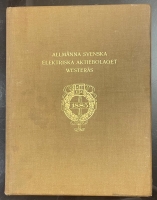 Portada de libro Allm�nna Svenska Elektriska Antiebolaget. La Sociedad Genereal de...