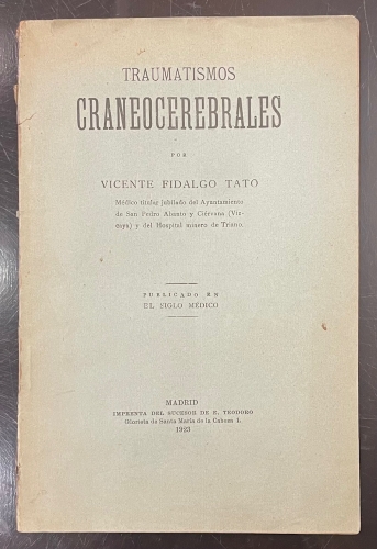 Portada de Traumatismos Craneocerebrales - Vicente Fidalgo Tato