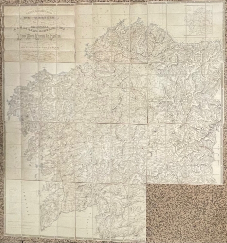 Portada de Carta geom�trica de Galicia dividida en sus provincias. Domingo Fontan. 1845 - Domingo Fontan