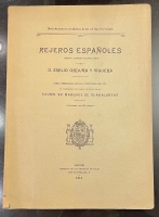 Portada de libro Rejeros Espa�oles. Ensayo art�stico-Arqueol�gico