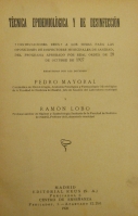 Portada de libro T�cnica Epidemiol�gica y de Desinfecci�n. 