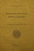Portada de libro Relaciones Entre el Arte Ib�rico y El Griego