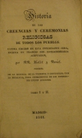 Portada de libro Historia De las Creencias y Ceremonias Religiosas De Todos Los...