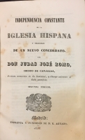 Portada de libro Independencia Constante De La Iglesia Hispana y Necesidad De Un Nuevo...