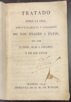 Portada de libro Tratado Sobre La Cria, Aprovechamiento y Utilidades De Los �nades �...