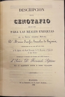 Portada de libro Descripcin Del Cenotafio Erigido Para Las Reales Exequias De La Reina...