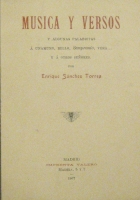 Portada de libro Musica y Versos y Algunas Palabritas � Unamuno, Bello, Sempronio,...