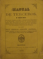 Portada de libro Manual De Terceros � Resumen De Los Privilegios, Gracias �...