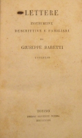 Portada de libro Lettere Instruttive Descrittive e Familiari