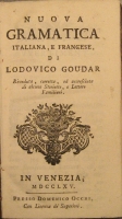 Portada de libro Nuova Gramatica Italiana e Francese. Riceduta, Corretta Ed Accresciuta...