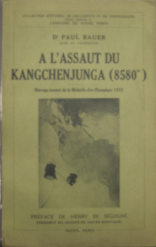 Portada de A L�Assault Du Kangchenjunga (8580m) - Dr. Paul Bauer