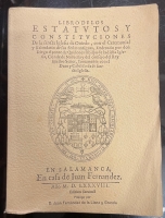 Portada de libro Libro De Los Estatutos y Constituciones De La Santa Iglesia De Oviedo,...