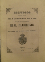 Portada de libro Estudios Historico-Legales Acerca De Los Derechos De Los Reyes De...