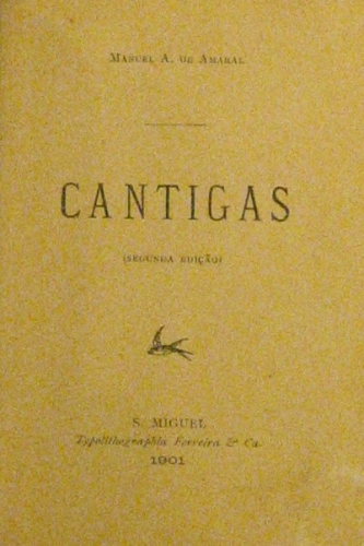 Portada de Cantigas - Manuel A. De Amaral