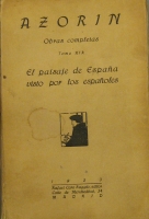 Portada de libro El Paisaje De Espa�a Visto Por Los Espa�oles