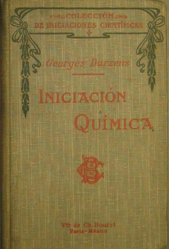 Portada de Iniciaci�n Qu�mica - Georges Darzens