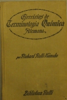 Portada de libro Ejercicios Graduados de terminologia Qumica Alemana
