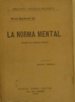 Portada de libro La Norma Mental (ensayo De Filosofia cr�tica)