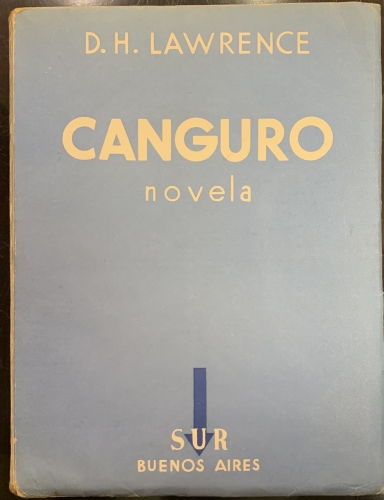 Portada de Canguro. Novela - Lawrence