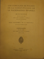 Portada de libro Los Concilios De Toledo En la Constituci�n De La Nacionalidad...