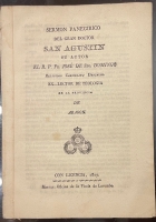 Portada de libro Serm�n Paneg�rico Del Gran Doctor San Agust�n