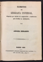 Portada de libro Elementos De Geograf�a Universal Dispuesta Por M�todo De Comparaci�n y...